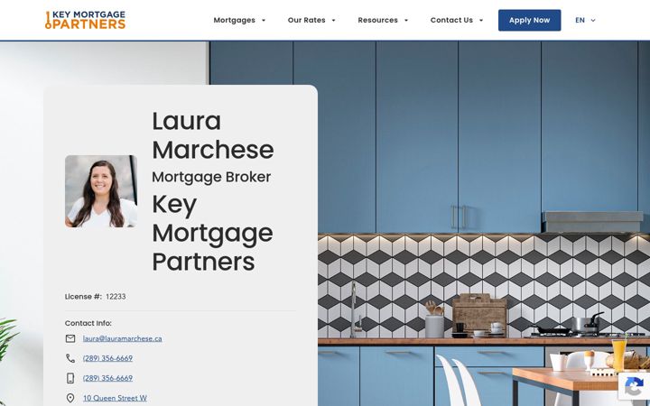 Screenshot of lauramarchese.ca
