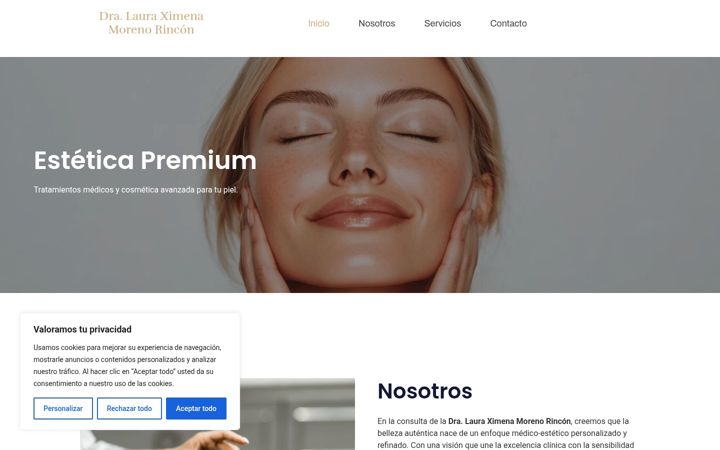Screenshot of lauramoreno-estetica.es