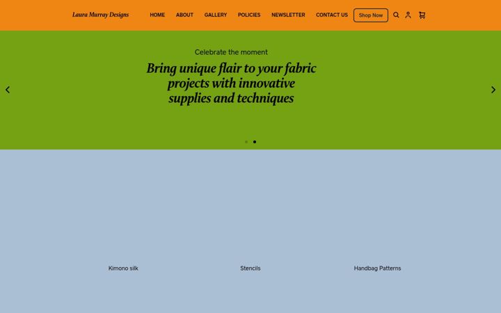 Screenshot of lauramurraydesigns.com