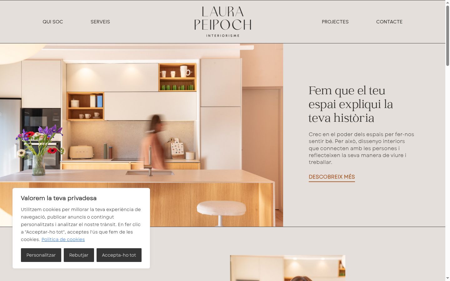 Capture d'écran de la bannière de consentement affichée avant toute interaction
