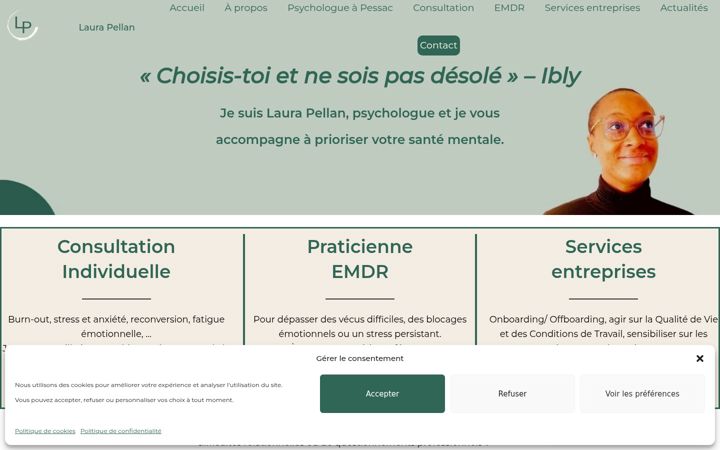 Screenshot of laurapellan.fr