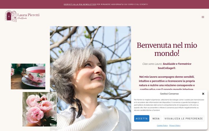 Screenshot of laurapieretti.com