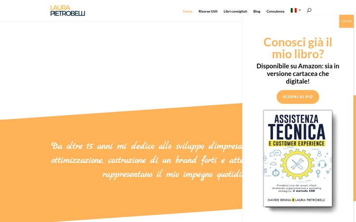 Screenshot of laurapietrobelli.it