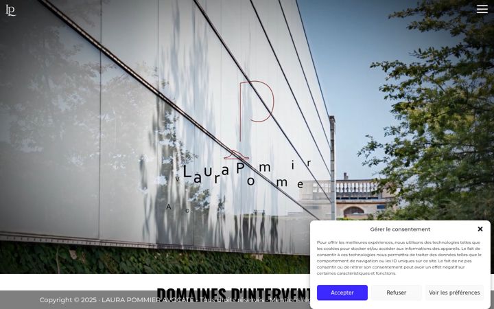 Screenshot of laurapommier-avocat.fr