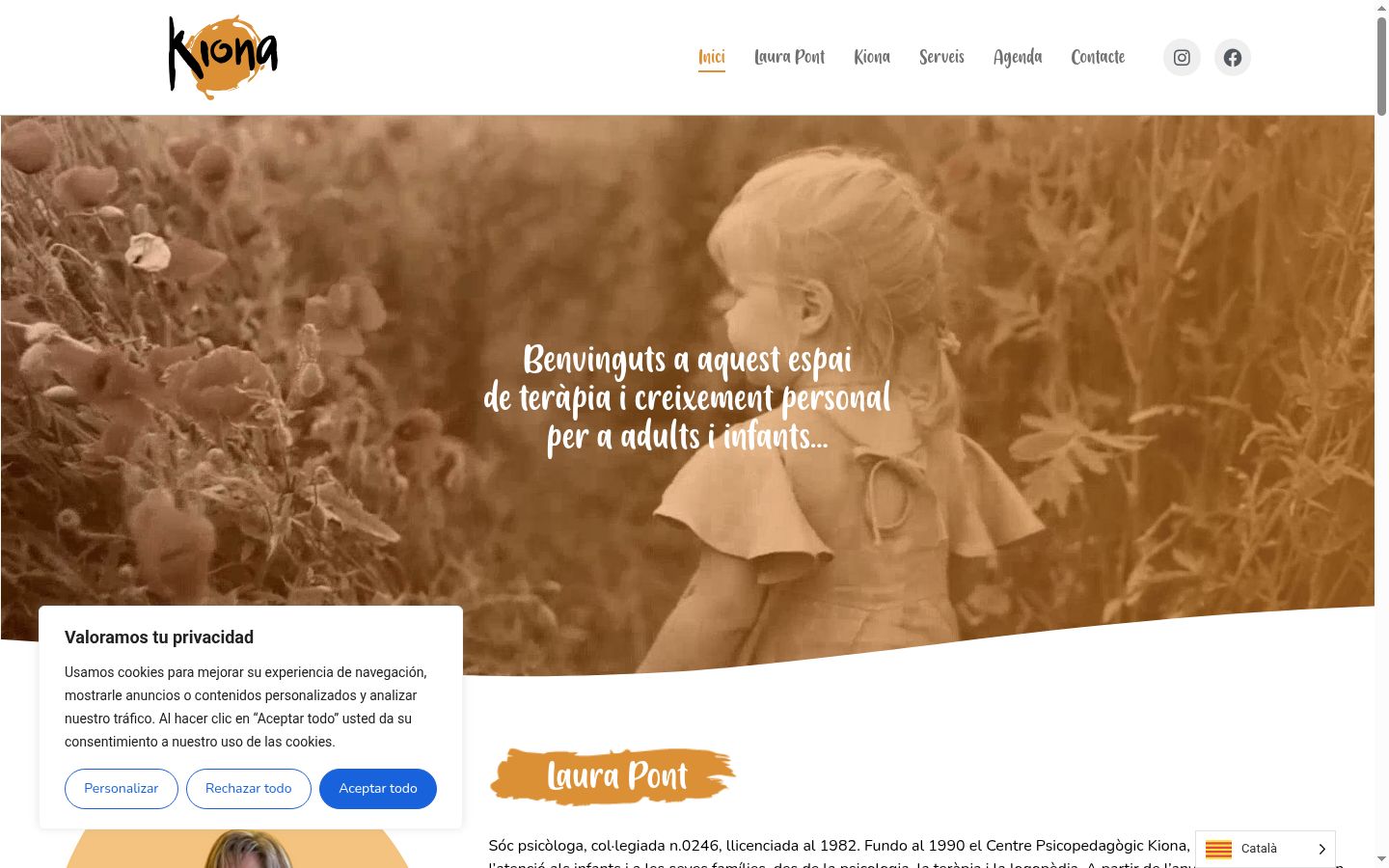 Capture d'écran de la bannière de consentement affichée avant toute interaction