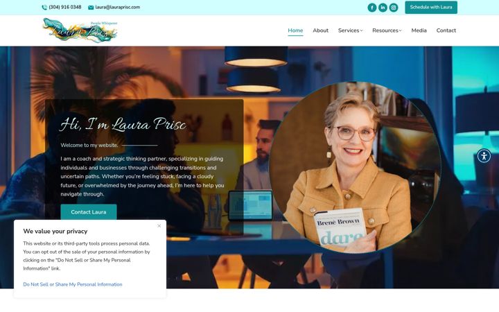 Screenshot of lauraprisc.com