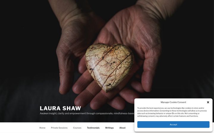 Screenshot of laurapshaw.com