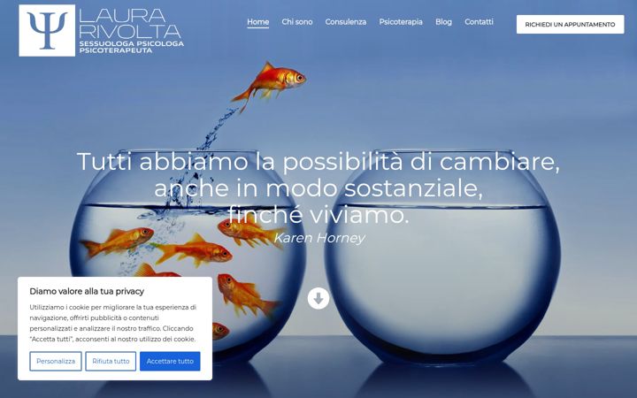 Screenshot of laurarivolta.it