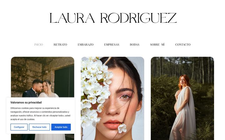 Screenshot of laurarodriguezphoto.com
