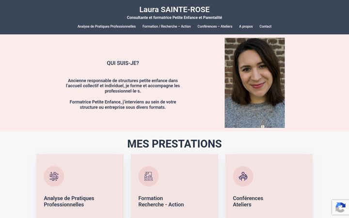 Screenshot of laurasainterose.fr