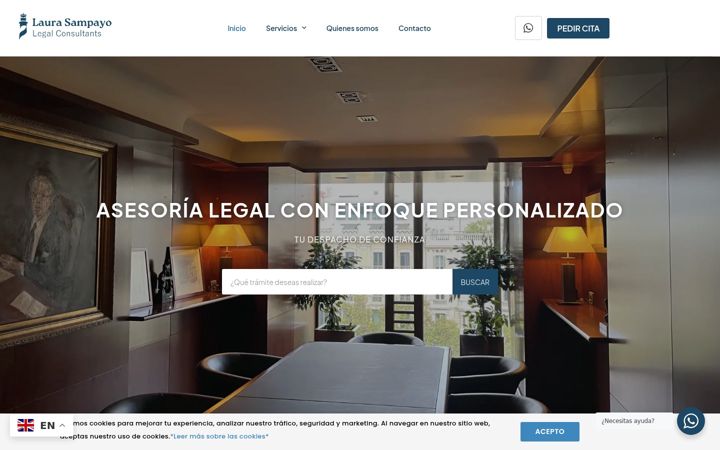 Screenshot of laurasampayo.com