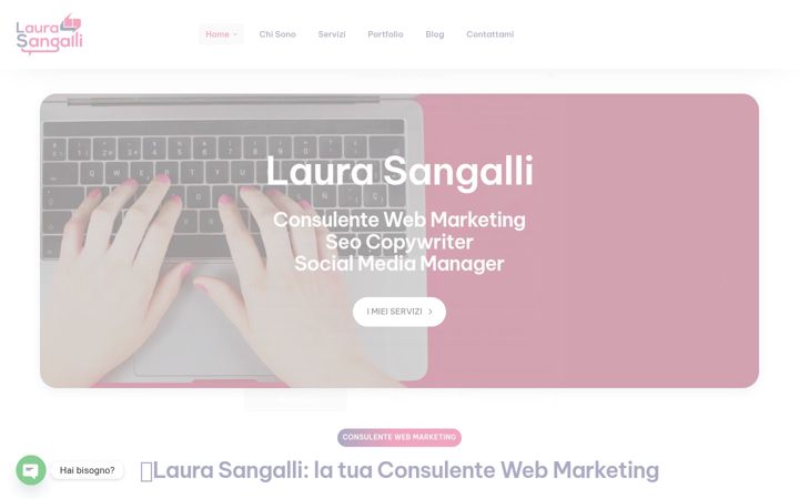 Screenshot of laurasangalli.it