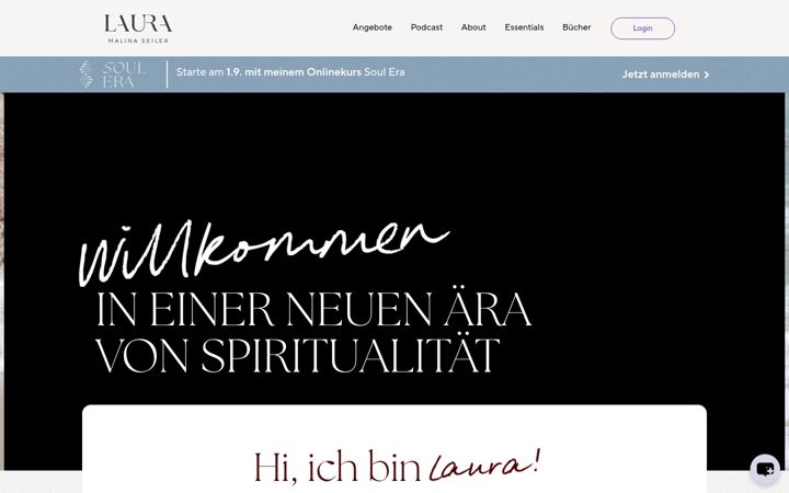 Screenshot of lauraseiler.com