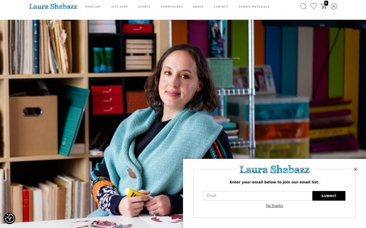 Screenshot of laurashabazz.com