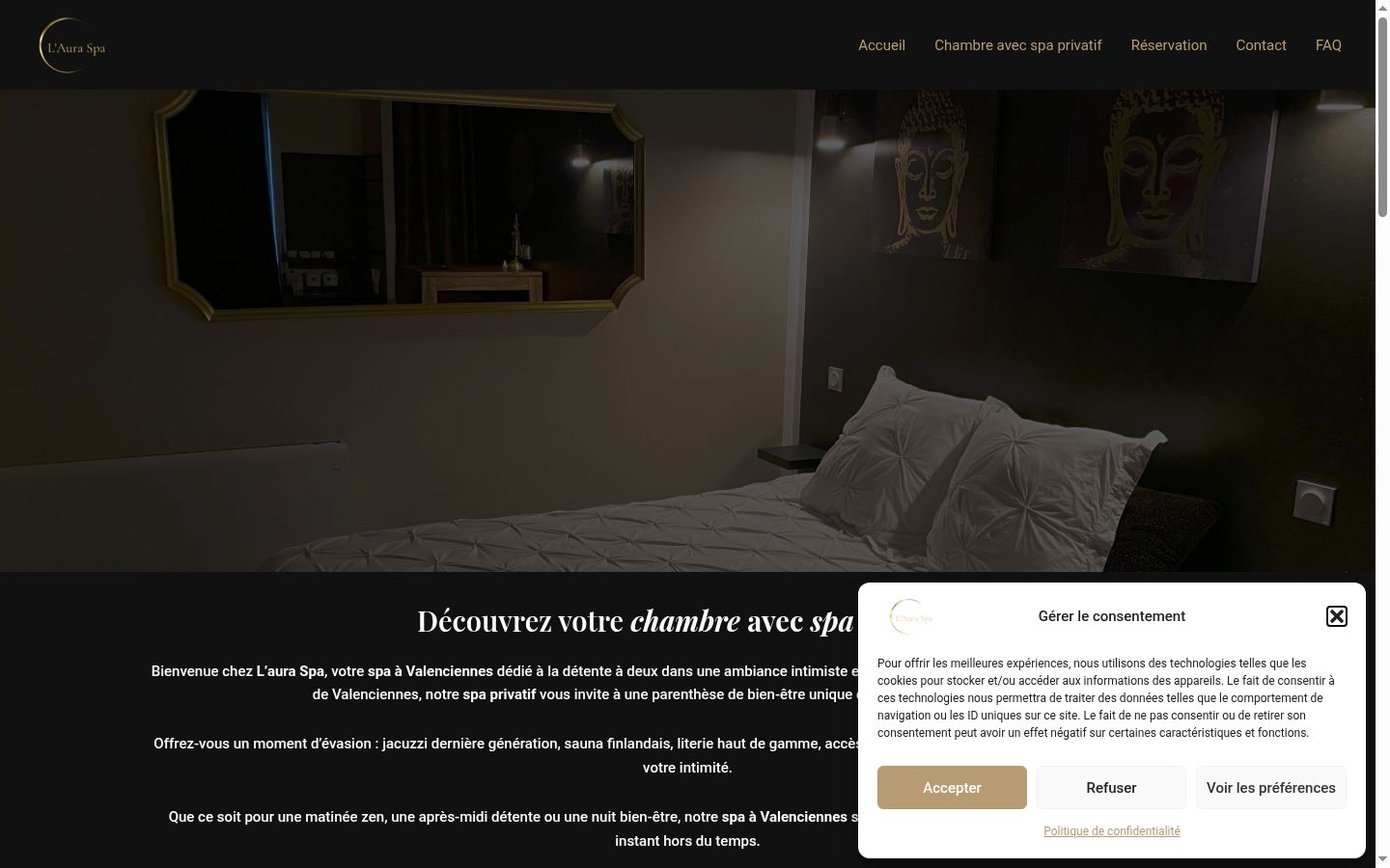 Snímek obrazovky baneru souhlasu zobrazeného před jakoukoli interakcí