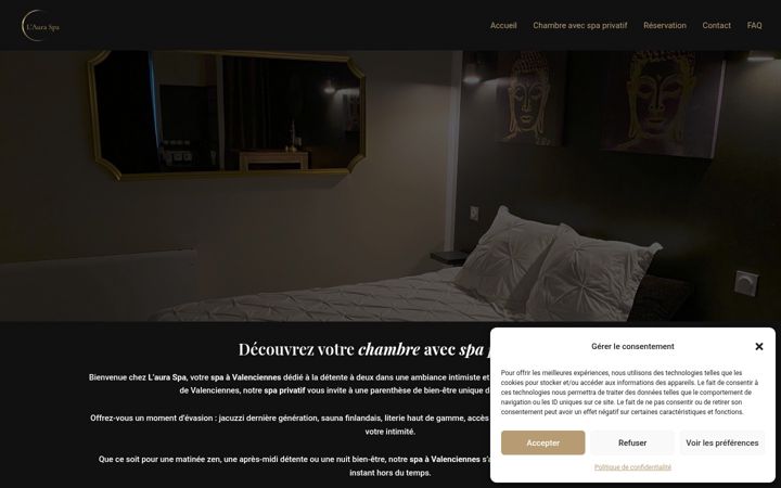 Screenshot of lauraspa.fr