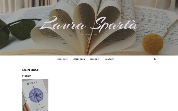 Screenshot of laurasparta.ch