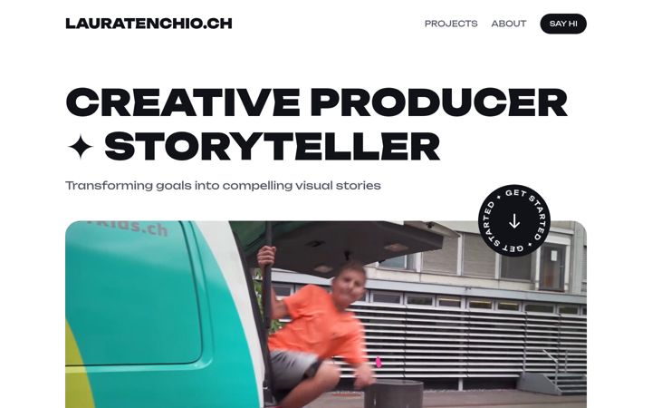 Screenshot of lauratenchio.ch
