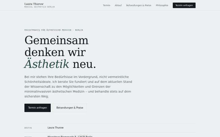 Screenshot of laurathurow.de