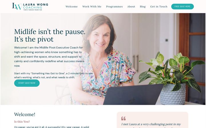 Screenshot of laurawong.co.uk
