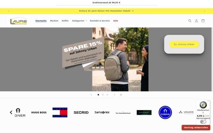 Screenshot of laure-bags.de