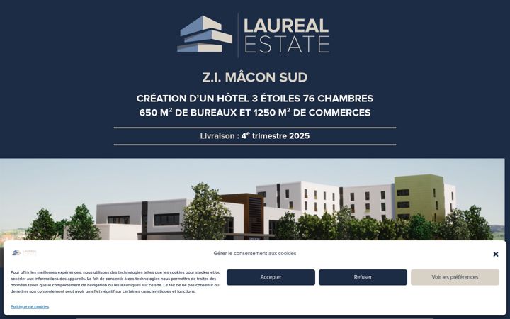 Screenshot of laurealestate.fr