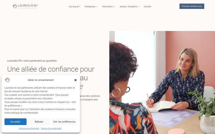 Screenshot of laurealis-rh.fr