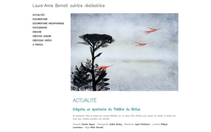 Screenshot of laureannebomati.com