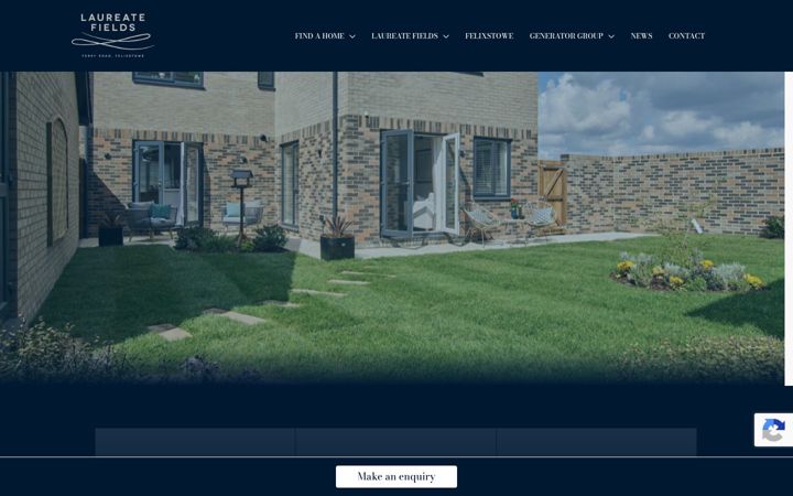 Screenshot of laureatefields.co.uk
