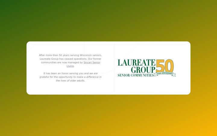 Screenshot of laureategroup.com