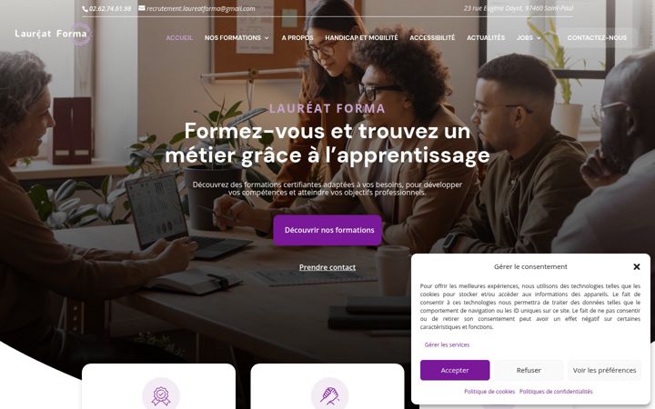 Screenshot of laureatforma.fr