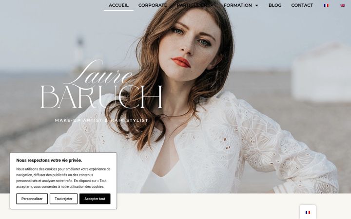 Screenshot of laurebaruch.com