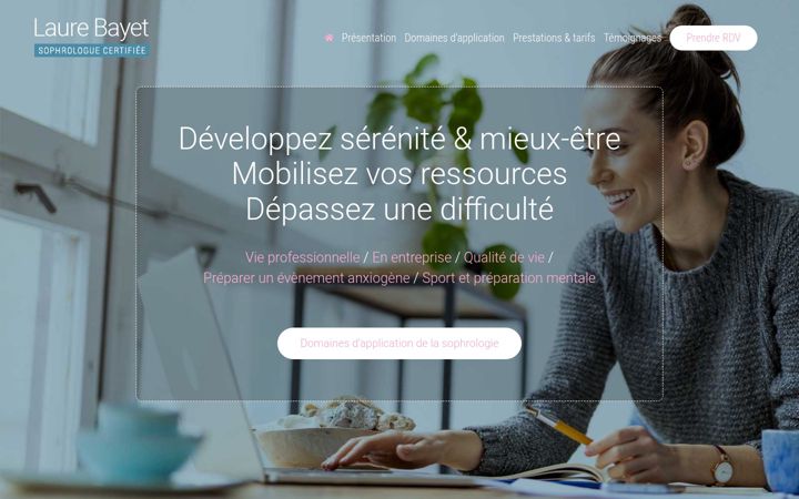 Screenshot of laurebayet-sophrologue.fr