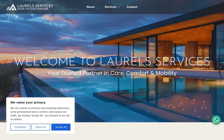 Screenshot of laurels.services