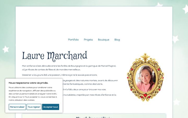 Screenshot of lauremarchand.fr