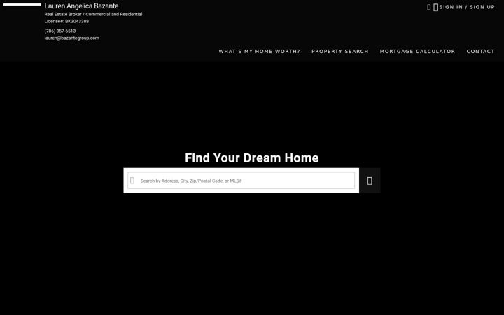 Screenshot of laurenbazante.com