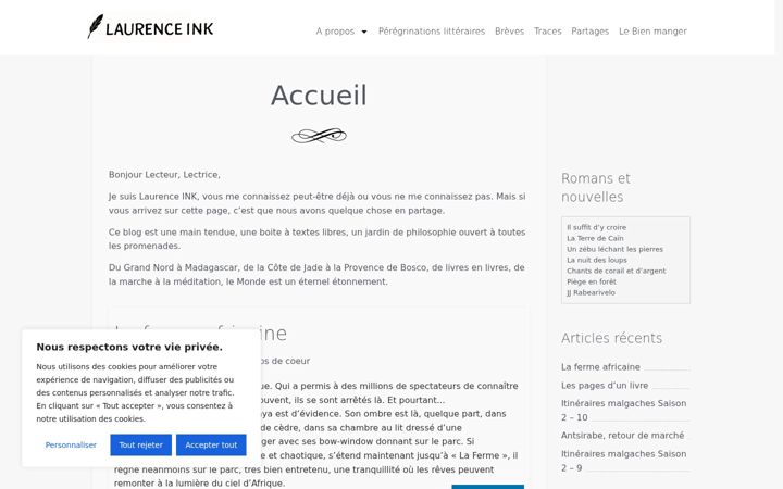 Screenshot of laurence-ink.com