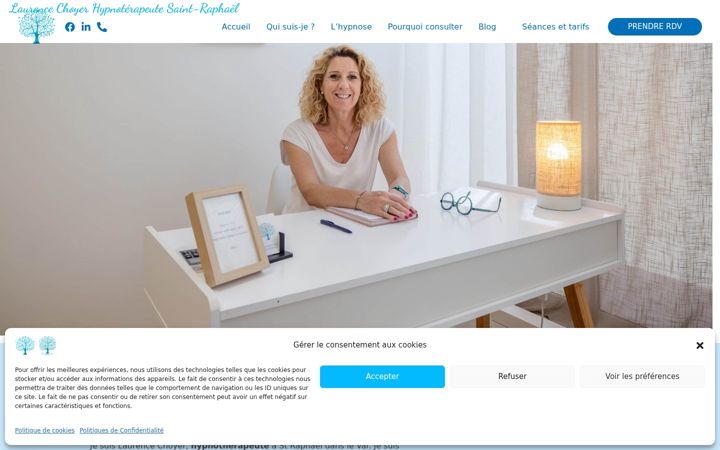 Screenshot of laurencechoyer.fr