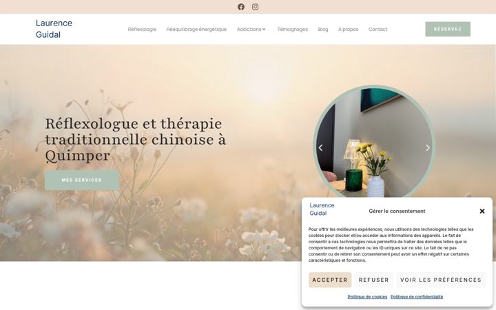 Screenshot of laurenceguidal.fr