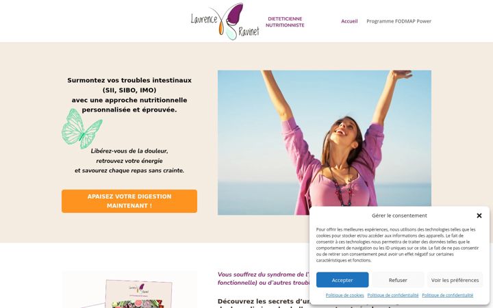 Screenshot of laurenceravinet.com