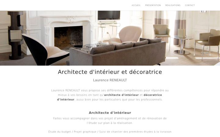 Screenshot of laurencereneault.com