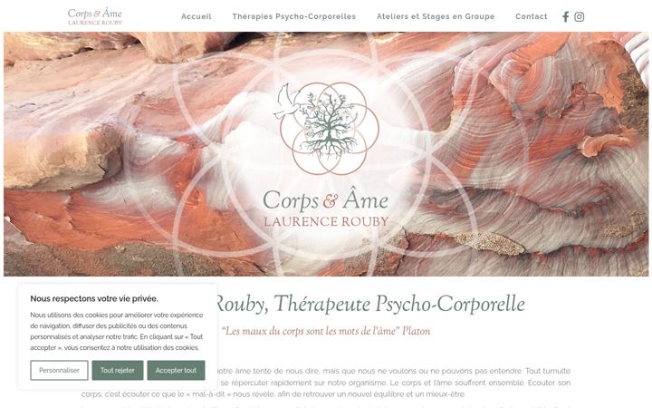 Screenshot of laurencerouby.fr