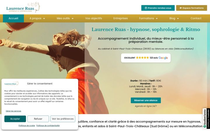 Screenshot of laurenceruas.com