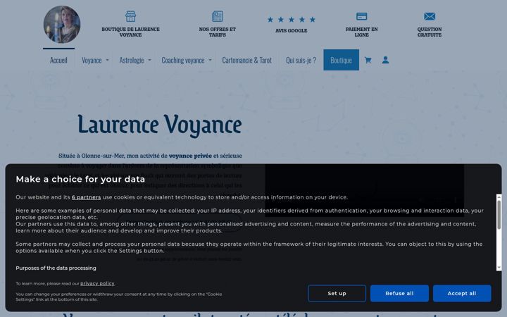 Screenshot of laurencevoyance.com