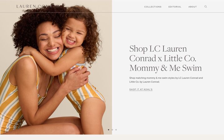 Screenshot van laurenconrad.com