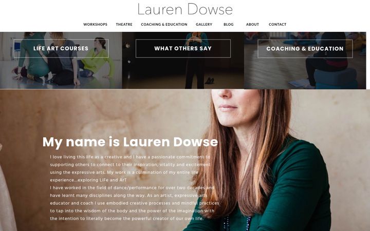 Screenshot of laurendowse.com