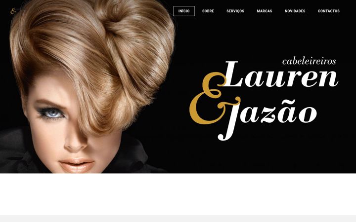 Screenshot of laurenejazaocabeleireiros.com
