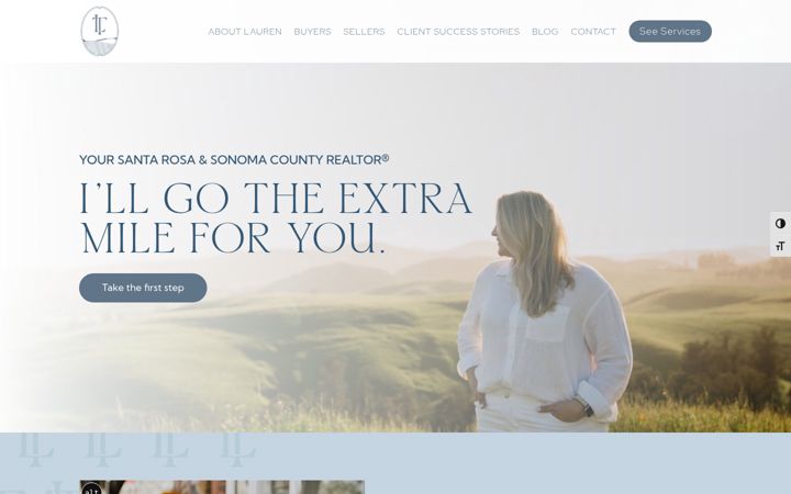 Screenshot of laureninsantarosa.com