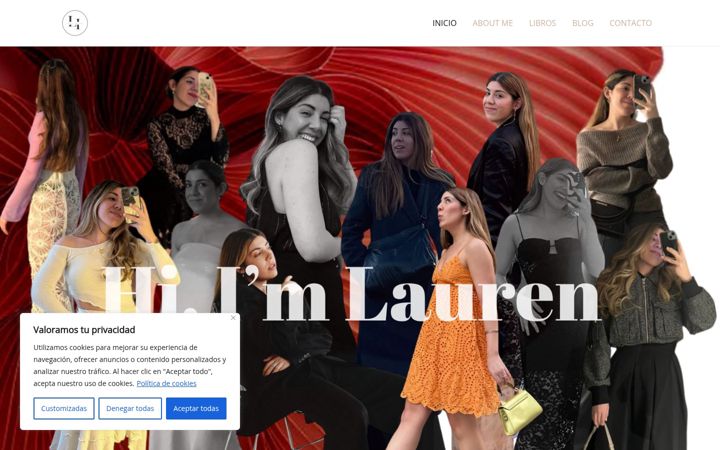 Screenshot of laurenizquierdo.com