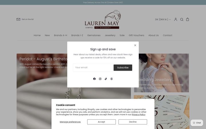 Screenshot of laurenmayonline.com